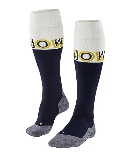 Produktbild: FALKE Herren Skisocken SK4 Advanced M Kh Wolle Funktionsmaterial warm dünn 1 Paar, Blau Marine 6120 Snow-O, 42-43