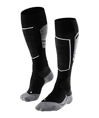 Produktbild: FALKE Herren Skisocken SK4 Advanced M Kh Wolle Funktionsmaterial warm dünn 1 Paar, Schwarz Black-Mix 3010-O, 44-45