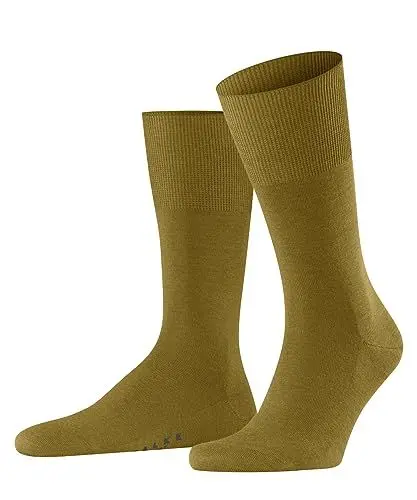Produktbild: FALKE Herren Socken Airport M So Wolle Baumwolle Einfarbig 1 Paar, Gelb (Brass 1216), 43-44