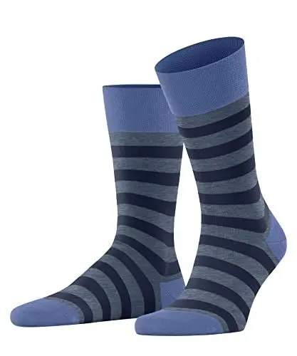 Produktbild: FALKE Herren Socken Sensitive Mapped Line M SO Baumwolle mit Komfortbund 1 Paar, Blau (Bonnieblue 6324), 47-50