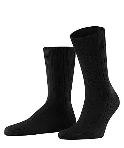 Produktbild: FALKE Herren Socken Teppich Im Schuh M So Wolle einfarbig 1 Paar, Schwarz Black 3000, 43-44