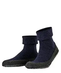 Produktbild: FALKE Herren Stoppersocken Cosyshoe M HP Wolle rutschhemmende Noppen 1 Paar, Blau (Dark Blue 6680), 43-44