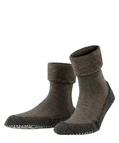 Produktbild: FALKE Herren Stoppersocken Cosyshoe M Hp Wolle rutschhemmende Noppen 1 Paar, Braun Porto Melange 5201, 37/38 EU