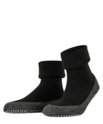 Produktbild: FALKE Herren Stoppersocken Cosyshoe M Hp Wolle rutschhemmende Noppen 1 Paar, Schwarz Black 3000, 45/46 EU