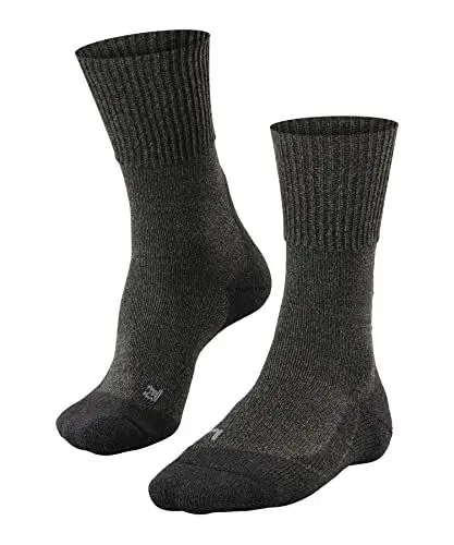 Produktbild: FALKE Herren Wandersocken TK1 Adventure Wool M So Wolle Funktionsmaterial antiblasen dick 1 Paar, Grau Smog 3150, 46-48