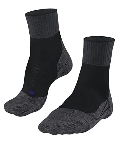 Produktbild: FALKE Herren Wandersocken TK2 Explore Cool Short M SSO Lyocell Funktionsmaterial antiblasen dick 1 Paar, Schwarz (Black 3008), 44-45