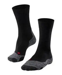 Produktbild: FALKE Herren Wandersocken TK2 Explore M SO Wolle antiblasen dick 1 Paar, Schwarz (Black-Mix 3010), 44-45