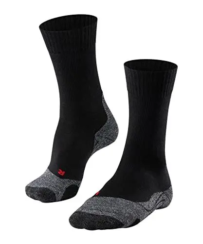 Produktbild: FALKE Herren Wandersocken TK2 Explore M SO Wolle antiblasen dick 1 Paar, Schwarz (Black-Mix 3010), 44-45