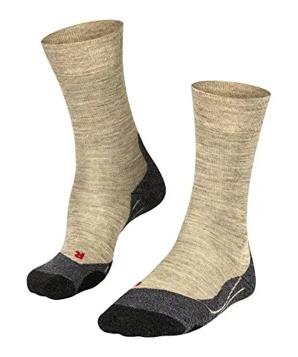 Produktbild: FALKE Herren Wandersocken TK2 Explore Melange M So Wolle Funktionsmaterial antiblasen dick 1 Paar, Grün Khaki 7093, 46-48