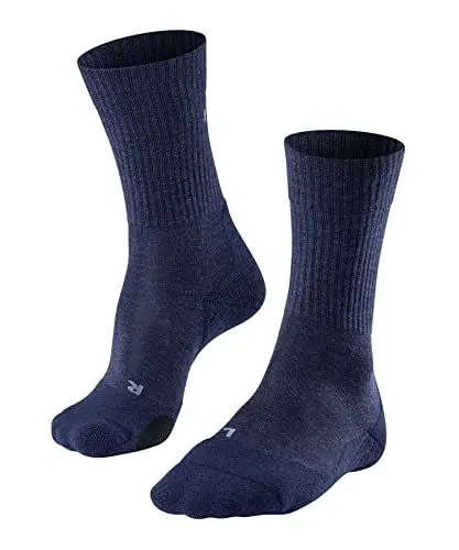 Produktbild: FALKE Herren Wandersocken TK2 Explore Wool M So Wolle Funktionsmaterial antiblasen dick 1 Paar, Blau Jeans 6670, 44-45