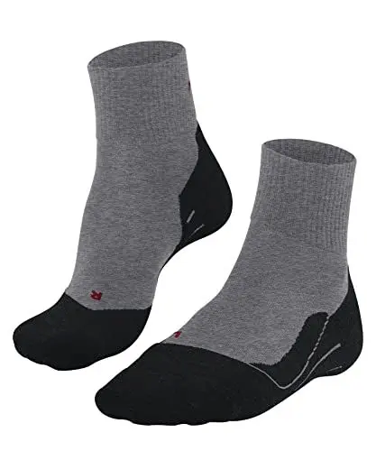 Produktbild: FALKE Herren Wandersocken TK5 Wander Wool Short M SSO Wolle antiblasen dünn 1 Paar, Grau (Light Grey 3403), 42-43