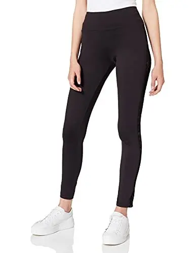 Produktbild: FALKE Leggings Lace Damen schwarz Damenleggings blickdicht mit Muster eng dick und undurchsichtig mit Streifen aus Spitze zum Rock oder Kleid 1 Stück