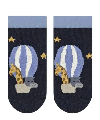 Produktbild: FALKE Unisex baby Stoppersocken Baby Balloon Animals B Hp Baumwolle rutschhemmende Noppen 1 Paar, Blau Space Blue 6116, 74-80