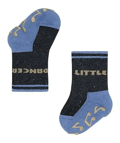 Produktbild: FALKE Unisex Baby Little Dancer B HP Baumwolle Rutschhemmende Noppen 1 Paar Hausschuh-Socken, Blau (Navy Melange 6127), 62-68