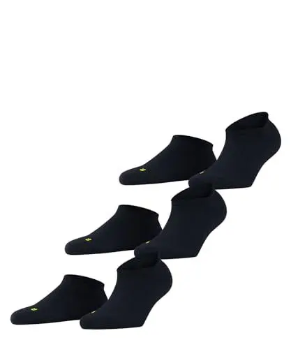Produktbild: FALKE Unisex Sneakersocken Cool Kick Sneaker Multipack U Sn weich atmungsaktiv schnelltrocknend kurz einfarbig 3 Paar, Blau Marine 6120, 37-38