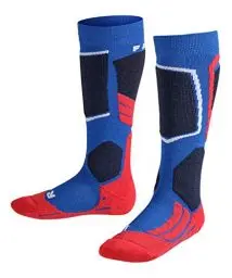 Produktbild: FALKE Unisex Kinder Skisocken SK2 Intermediate K KH Wolle warm dick 1 Paar, Blau (Cobalt Blue 6941), 31-34