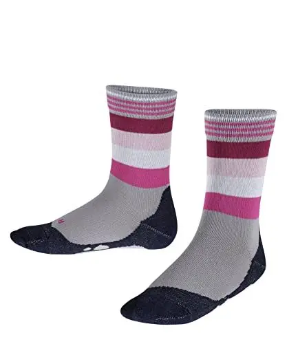 Produktbild: FALKE Unisex Kinder Socken Active Fox K SO Baumwolle gemustert 1 Paar, Grau (Silver 3290), 31-34
