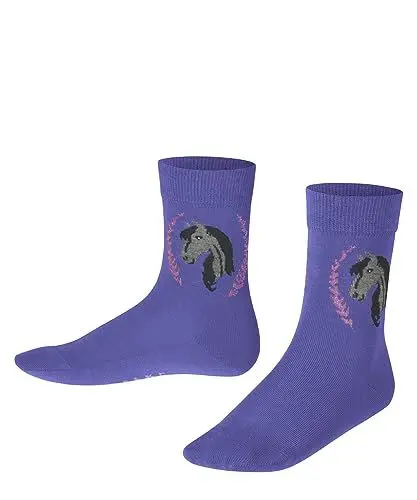 Produktbild: FALKE Unisex Kinder Socken Horse, Nachhaltige Baumwolle, 1 Paar, Lila (Blue Iris 8316), 19-22