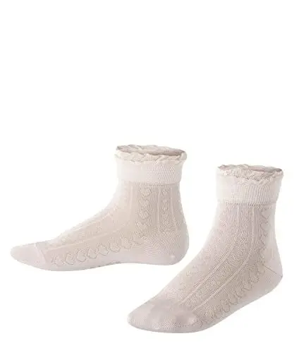 Produktbild: FALKE Unisex Kinder Socken Romantic Net K So Baumwolle einfarbig 1 Paar, Rosa Powder Rose 8902, 23-26