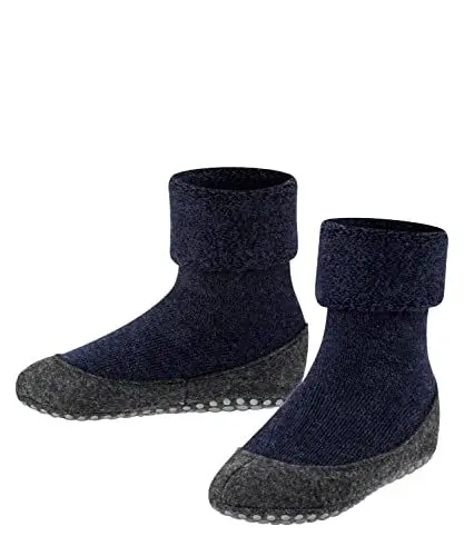 Produktbild: FALKE Unisex Kinder Stoppersocken Cosyshoe K Hp Wolle rutschhemmende Noppen 1 Paar, Blau Dark Blue 6680, 35/36 EU