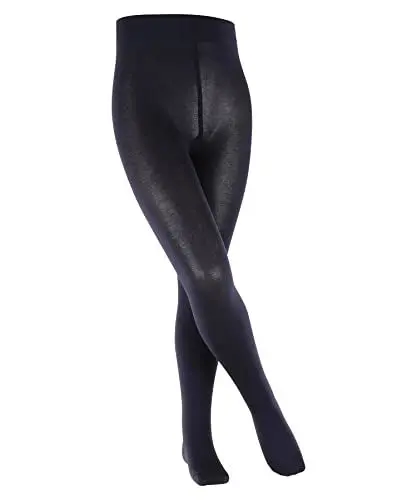Produktbild: FALKE Unisex Kinder Strumpfhose Cotton Touch K TI Baumwolle dick einfarbig 1 Stück, Blau (Dark Marine 6170), 98-104