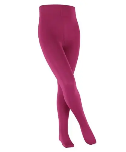 Produktbild: FALKE Unisex Kinder Strumpfhose Cotton Touch K Ti Baumwolle dick einfarbig 1 Stück, Lila Fuchsia 8856, 80-92