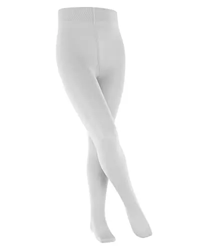 Produktbild: FALKE Unisex Kinder Strumpfhose Cotton Touch K Ti Baumwolle dick einfarbig 1 Stück, Weiß White 2000, 80-92