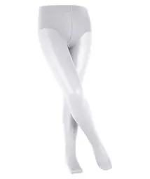 Produktbild: FALKE Unisex Kinder Strumpfhose Pure Matt 30 DEN K TI transparent einfarbig 1 Stück, Weiß (White 2209), 134-146