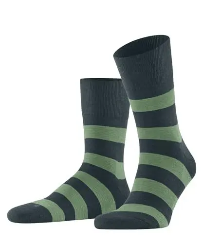 Produktbild: FALKE Unisex Socken Run U SO Baumwolle gemustert 1 Paar, Grün (Mulberry 7448) - Streifen, 37-38
