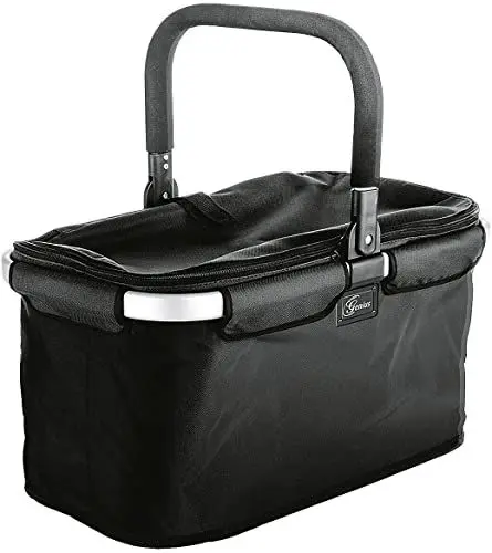 Produktbild: Falko Einkaufskorb Premium (L x B x H) 480 x 280 x 270 mm Schwarz 14364
