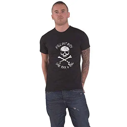 Produktbild: Fall Out Boy T Shirt Save Rock and Roll Band Logo Nue offiziell Unisex Schwarz M