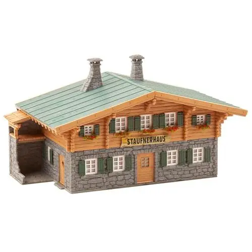 Produktbild: FALLER Berghütte Staufnerhaus Modellbausatz mit 117 Einzelteilen 165 x 96 x 90 mm I Modelleisenbahn Zubehör H0 I Modelleisenbahn H0 Bergwachhütte, Verschieden