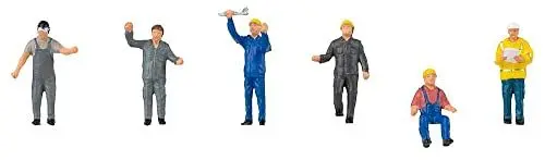 Produktbild: FALLER H0 Industriemechaniker und Arbeiter Bemalt, Stehend, Sitzend