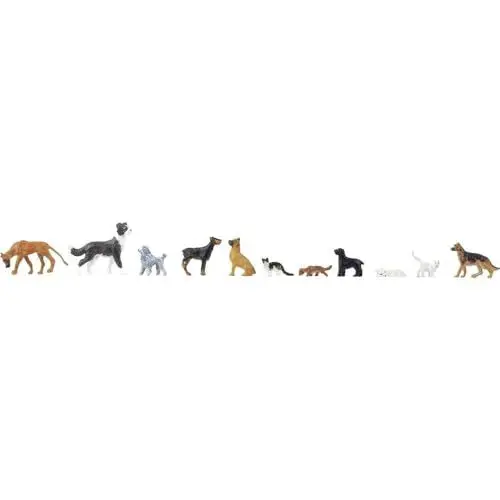 Produktbild: Faller FA151902 Hunde und Katzen, Mehrfarbig, M