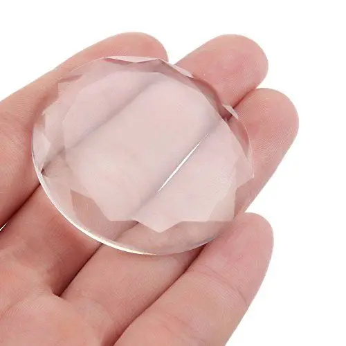 Produktbild: Falsche Wimpern Pad aus Acryl, Runde Kristall Wimpernkleber Halter Gefälschte Wimpernseparator Klebstoff Palette Erweiterungen Basis Make Up Kosmetik Werkzeug