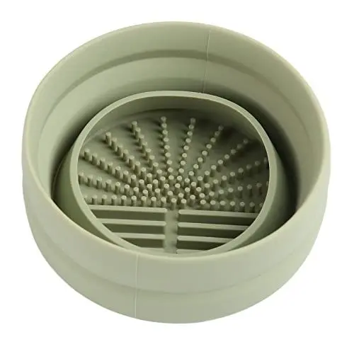 Produktbild: Faltbare Make-up-Pinsel-Reinigungsschüssel, tragbarer Make-up-Pinselreiniger, Silikon-Make-up-Pinsel-Reinigungsmatte für Make-up-Pinsel, Puderquaste, Schwamm