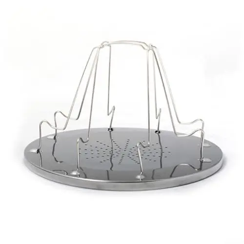 Produktbild: Faltbarer Toaster Camping Brot Toast Tablett, Outdoor Camping Werkzeuge 4 Scheiben Edelstahl Camping Faltbarer Toaster Rack