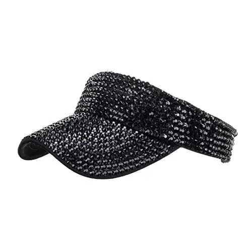 Produktbild: Faltbarer Visor Cap Sonnenschild Verstellbare Schirmmütze Anti-uv Beiläufiger Hut des Sonnenschutz der leeren Spitzenhut-Golfkappe des Strasses Atmungsaktiver Sonnenvisor für Outdoor Sport Strand