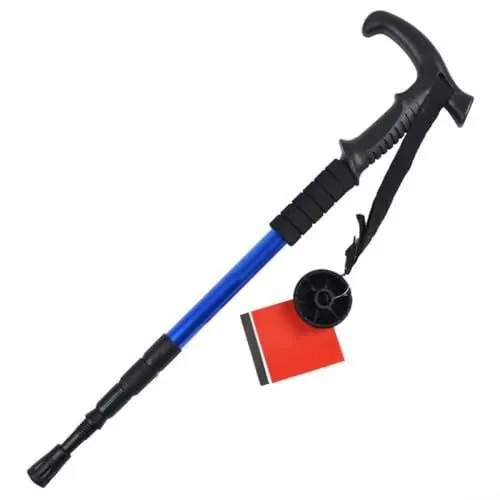 Produktbild: Sileduove Faltbarer Wanderstock, leicht und stabil, verstellbar 53 x 110 cm, rutschfeste Gummi-Polsterung, einfach zu tragen (Blau), 1230341112