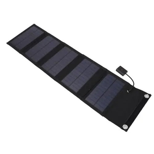 Produktbild: Faltbares Solarladegerät, Wasserdicht, Energiesparend, 10 W, 5 V, Polykristallines Panel, Powerbank für Telefon, Leicht, Praktisch, Tragbar, Outdoor-Aktivitäten, Tragbares