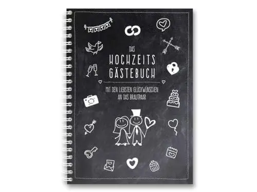 Produktbild: familiawedding black-Doodle- Design Gästebuch zur Hochzeit: modernes schwarzes Hochzeitsgästebuch mit lustigen Fragen zum Ausfüllen: Mit den liebsten ... (Hochzeitsgästebücher: im A4 Format)