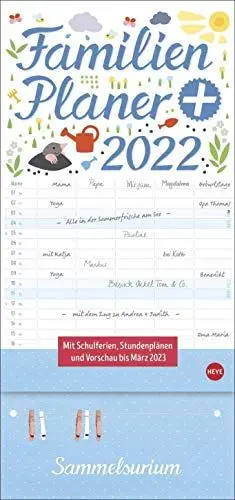 Produktbild: Familienplaner plus Clips Kalender 2022