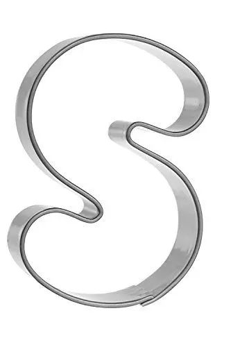 Produktbild: Famous Design Ausstechform Buchstabe S, Edelstahl, Silber, 3.2 x 4.7 x 1.5 cm, 1 Einheiten