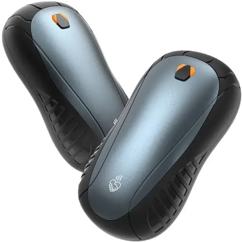 Produktbild: FANDLISS Handwärmer Elektrisch 2er, Tragbare Taschenwärmer Handwärmer Wiederaufladbar 5200 mAh Hand Warmers 3 Heizmodi Schnelles Aufheizen,Ideal Warmes Geschenk für Outdoor Sport,Camping im Winter