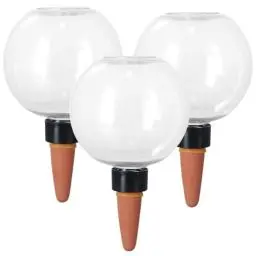 Produktbild: Fangehong 3 Pcs Wasserspender Pflanzen 500ml, Bewässerungskugeln Transparent Große, Automatische PVC Bewässerung Zimmerpflanzen, Selbstbewässerung Gießkugeln für Blumen Topfpflanzen Gartenpflanze (D)