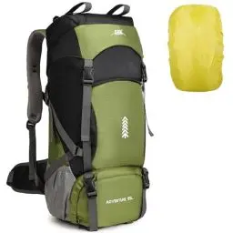Produktbild: fannos Wasserdicht Wanderrucksack Damen Rucksack Herren Travel Backpack Wasserdichter Rucksack (Grün)