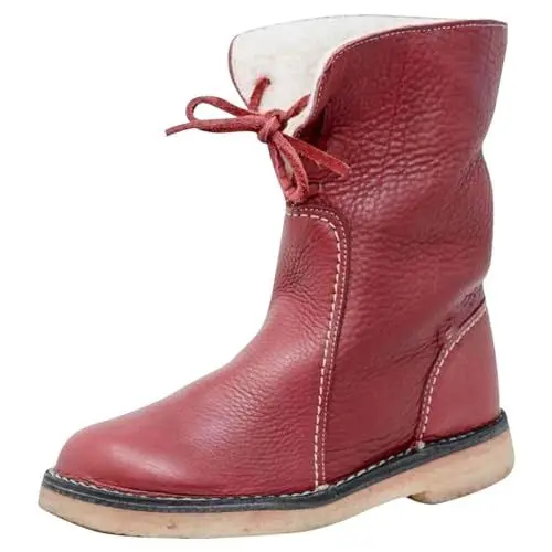 Produktbild: Fannyfuny Boots Gefüttert Damen Kurzstiefel Winterstiefel Winter Kurzschaft Stiefel Wanderschuhe Schneestiefelklassische Barfuss Sneaker Elegant Wildleder Halbstiefel Westernstiefel Damenstiefel
