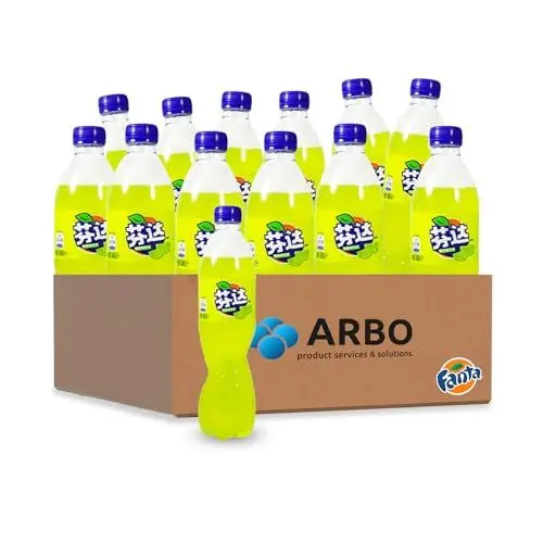 Produktbild: Fanta Exotic Lemon Lime 500ml 12er Pack - exotisch intensiver Limetten Geschmack - China Edition - Lemon mit feiner Kohlensäure versetzt, PET Flaschen - ArBo-Living Quality