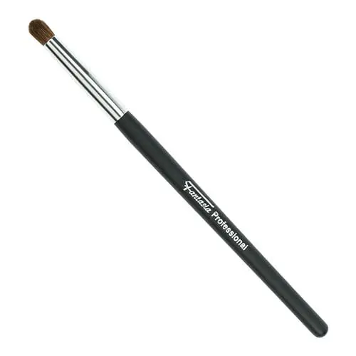 Produktbild: Fantasia Lidschattenpinsel aus Naturhaar, edler Makeup Pinsel in Schwarz, Lidfaltenpinsel und Schminkpinsel von Fantasia, Länge 17.5 cm