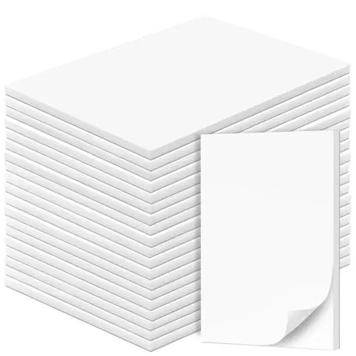 Produktbild: Fantastino® A7 Notizblock Blanko - 16 Stück, 800 Blatt (50 pro Block) 90 g/m² Premium-Papier. Notizblöcke extra klein, Blanko Schreibblock, Mini Notizzettel abreißbar für Büro, Haushalt, Schule, Uni
